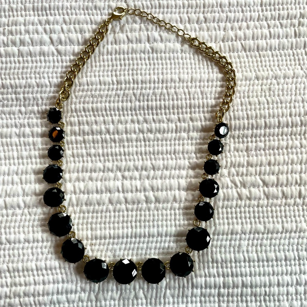 Black stone necklace.